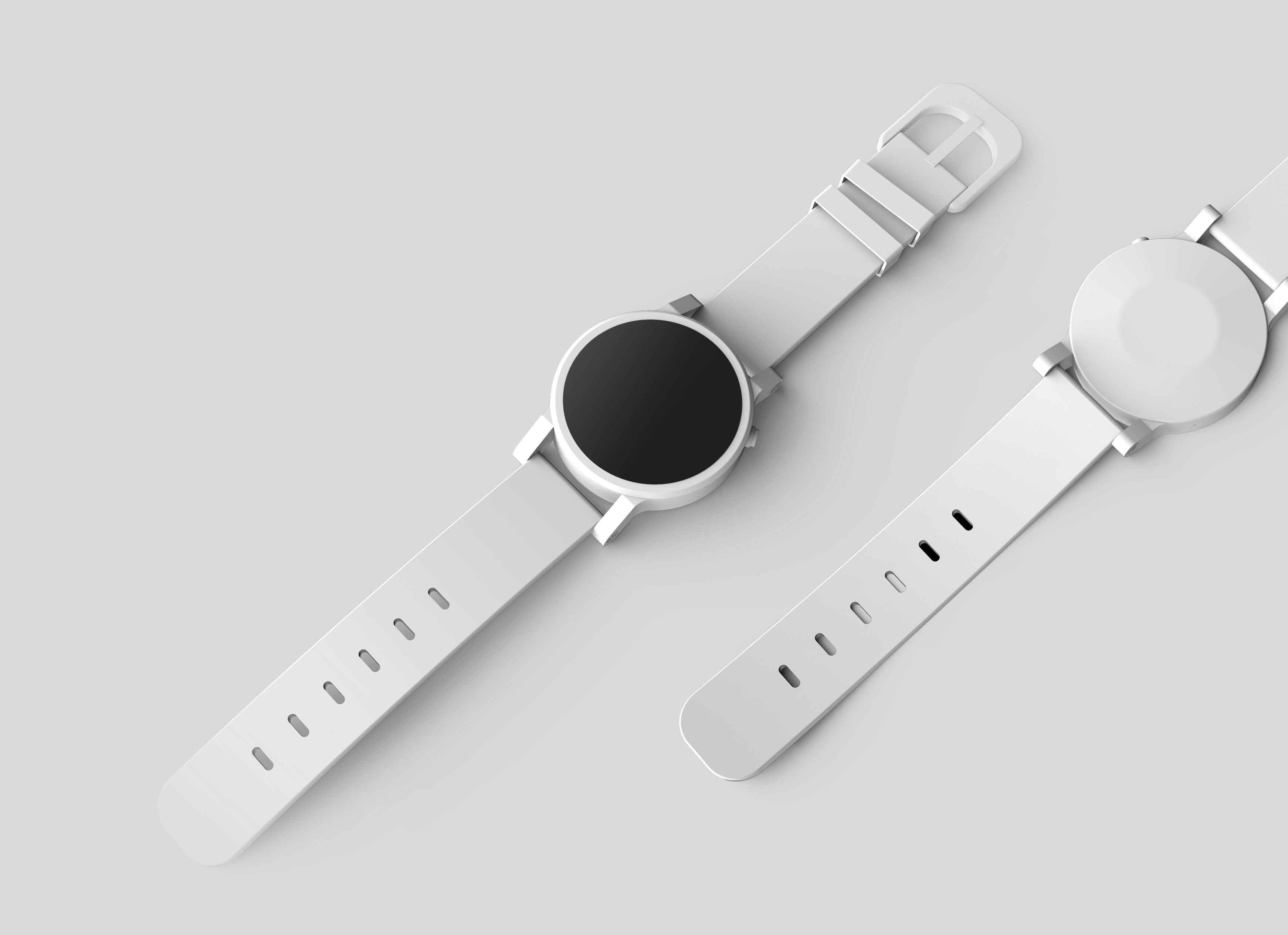 E-commerce watch product photo showing clean lighting and precise shadow details on a neutral surface
